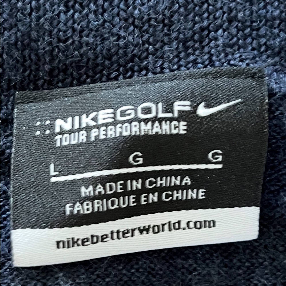Nike golf Men's V-Neck Merino wool blend fine knit sweater elevated euro - Picture 6 of 6